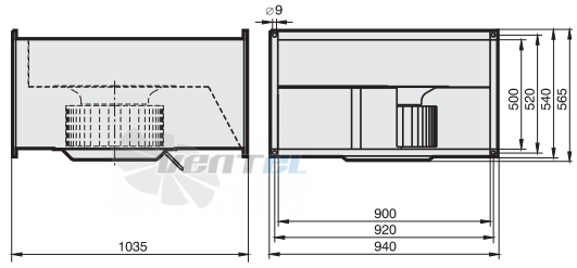 Rosenberg EKAD 450-8 - описание, технические характеристики, графики